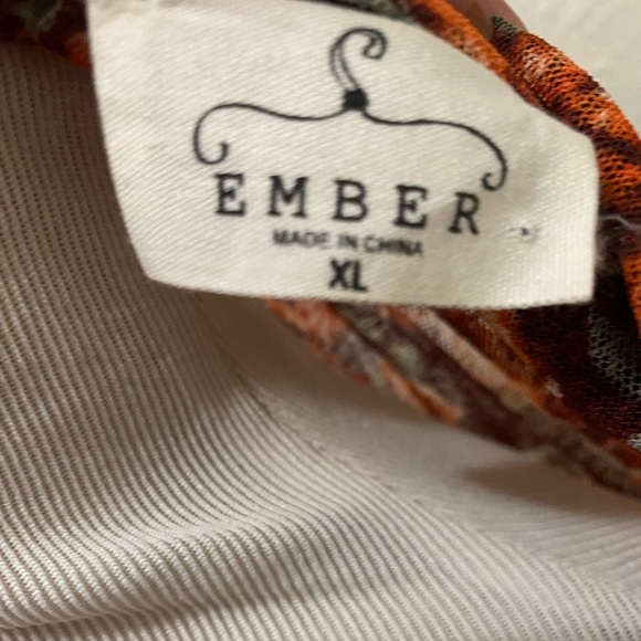 Ember Floral Long-Sleeve Mesh Duster - Picture 4 of 5